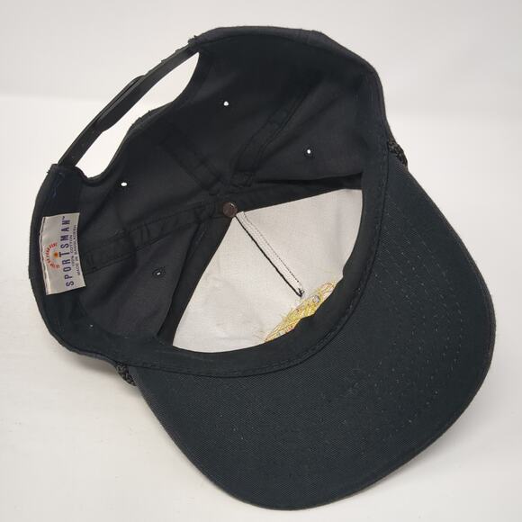 Arson Kansas City Task Force Snapback 5 Panel Cap Black One Size Rope Sportsman - Picture 7 of 9